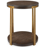 Palisade Side Table, Walnut-Furniture - Accent Tables-High Fashion Home