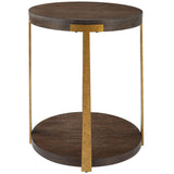 Palisade Side Table, Walnut-Furniture - Accent Tables-High Fashion Home
