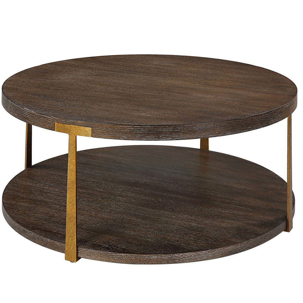 Palisade Coffee Table, Walnut-Furniture - Accent Tables-High Fashion Home