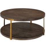 Palisade Coffee Table, Walnut-Furniture - Accent Tables-High Fashion Home