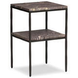 Piet Marble Nightstand, Smoke Plum Marble by Four Hands — PRM_1