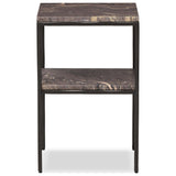 Piet Marble Nightstand, Smoke Plum Marble by Four Hands — FRT_1