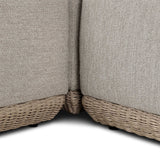 Evander Outdoor 3 Piece Sectional w/ Ottoman, Ramiro Ecru by Four Hands