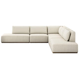 Adler Outdoor 5 Piece Sectional + Bumper Chaise, Amalfi Natural by Four Hands