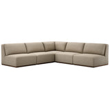 Adler Outdoor 5 Piece Sectional, Concha Fog by Four Hands
