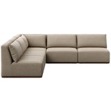 Adler Outdoor 5 Piece Sectional, Concha Fog by Four Hands
