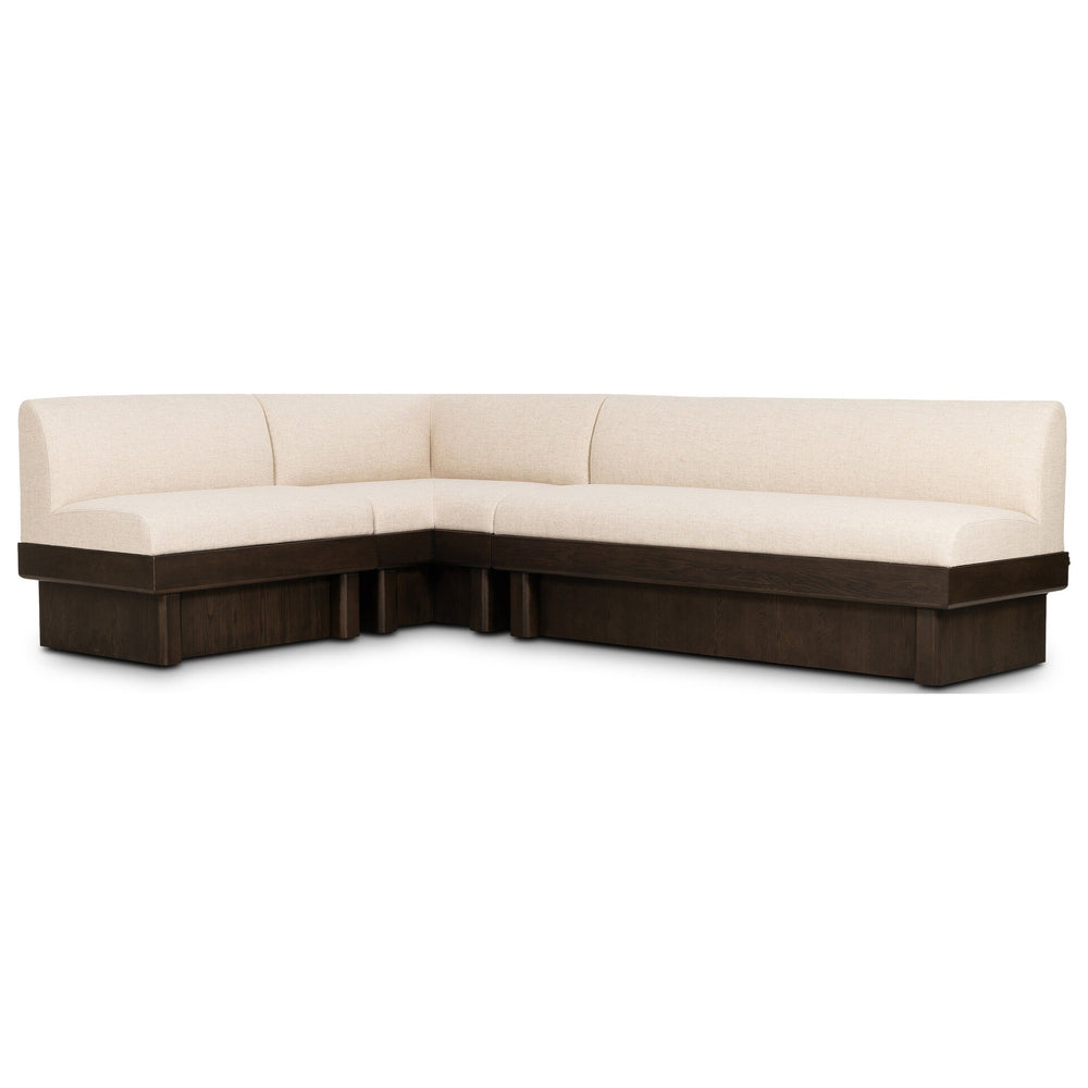 Colven Dining Banquette L-Shape, Thames Cream by Four Hands — PRM_1