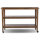 Lawhon Kitchen Island, Carrara White Marble by Four Hands — FRT_1
