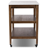 Lawhon Kitchen Island, Carrara White Marble by Four Hands — SID_1