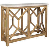 Catali Console Table, Warm Oatmeal-Furniture - Accent Tables-High Fashion Home