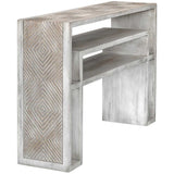 Genara Console Table, Bone-White-Furniture - Accent Tables-High Fashion Home