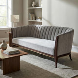 Connor Channel Back Sofa, Silversmith