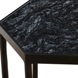 Aviary Accent Table, Satin Black-Furniture - Accent Tables-High Fashion Home