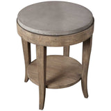 Deka Side Table, Natural Brown-Furniture - Accent Tables-High Fashion Home