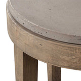 Deka Side Table, Natural Brown-Furniture - Accent Tables-High Fashion Home