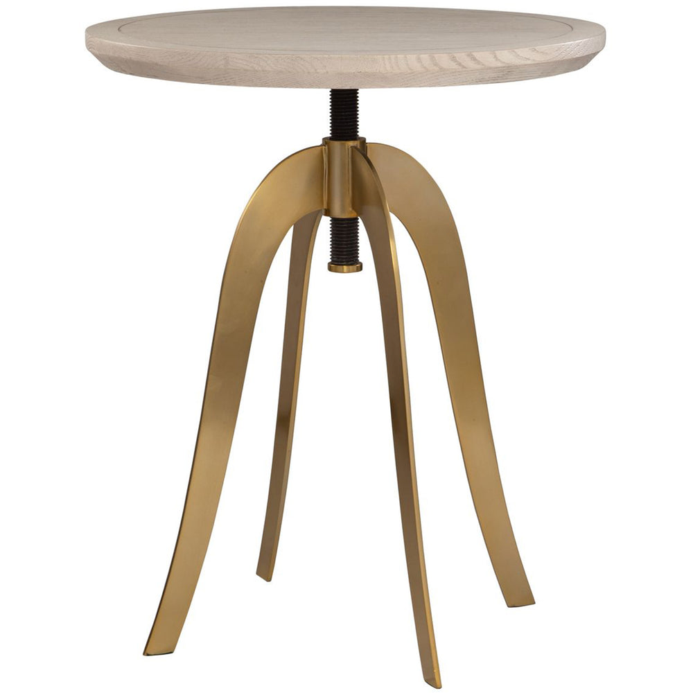 Alice Adjustable Accent Table, Brass-Furniture - Accent Tables-High Fashion Home