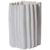 Rori Ceramic Ripple Vase, White
