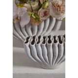 Harpar Ceramic Vase, White