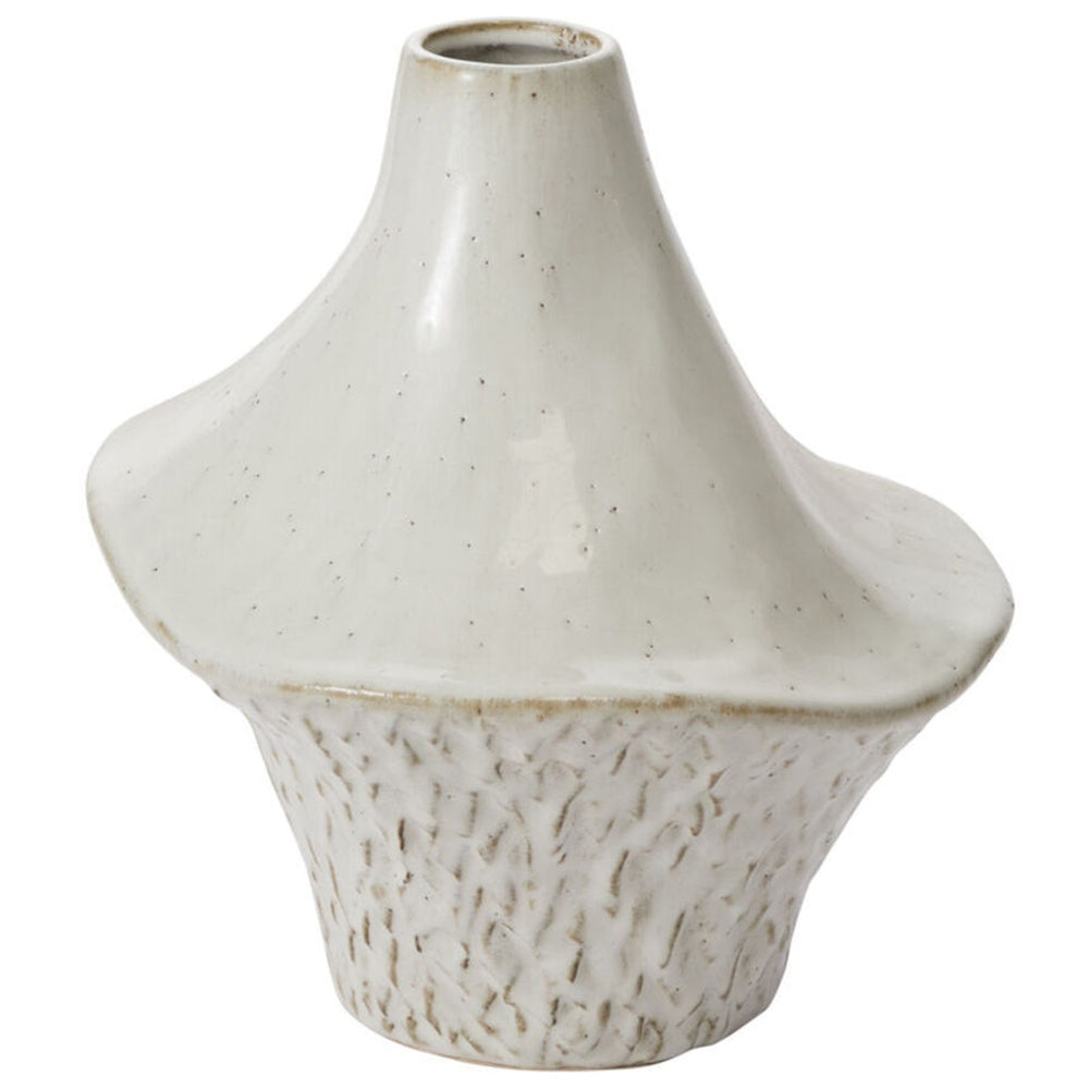 Boden Ceramic Vase, Biscuit White