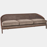 Tailored Sofa, Gray/Walnut
