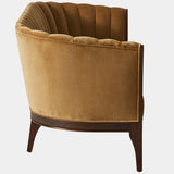 Connor Channel Back Sofa, Toast Velvet
