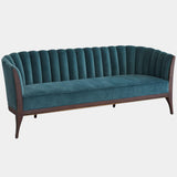 Connor Channel Back Sofa, Dragonfly Velvet
