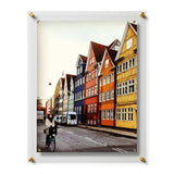 Single Acrylic Magnet Wall Frame - CHOOSE YOUR SIZE (Silver/Gold)-Frames-High Fashion Home