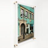 Single Acrylic Magnet Wall Frame - CHOOSE YOUR SIZE (Silver/Gold)-Frames-High Fashion Home