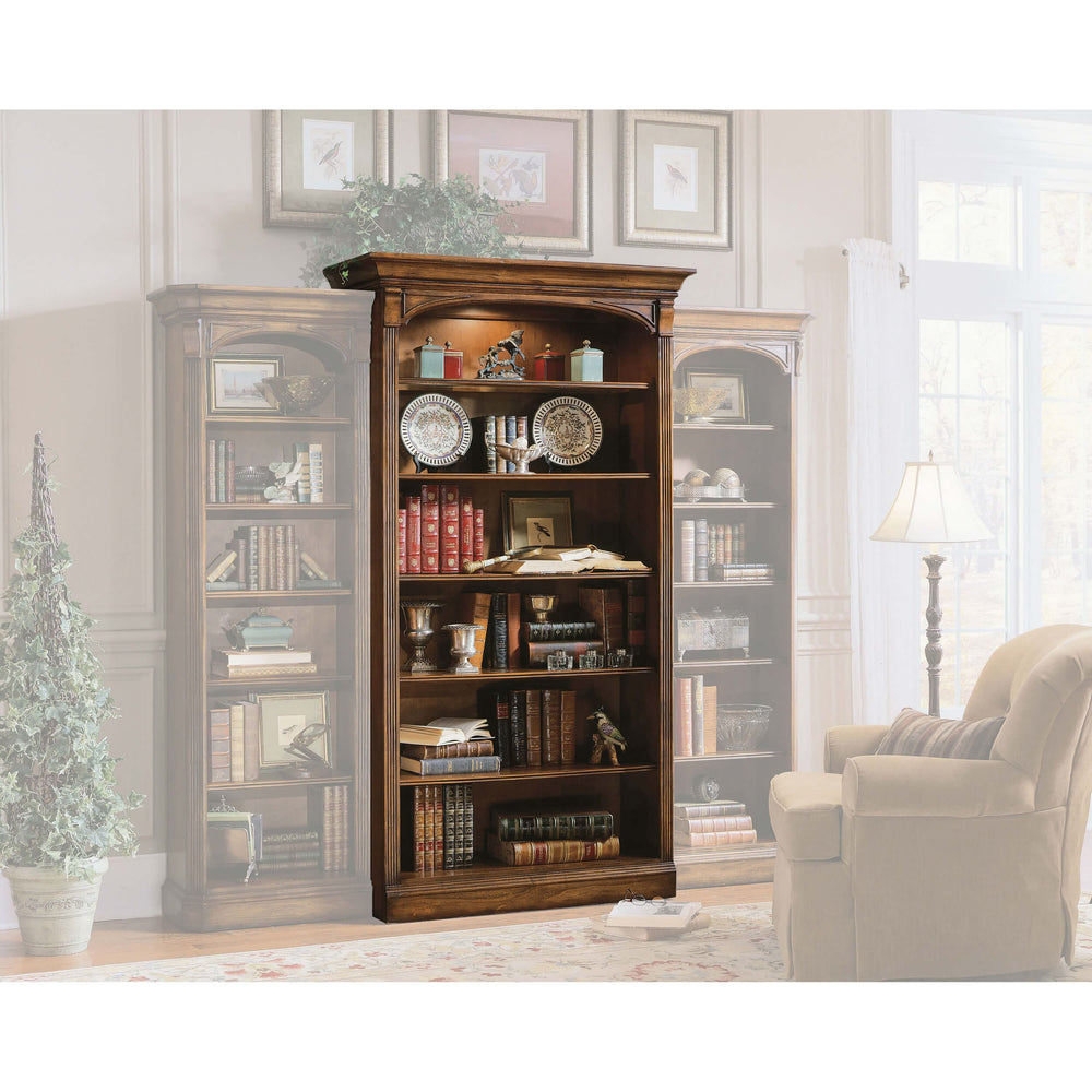 Brookhaven Bookcase, Distressed Cherry-Furniture - Storage-High Fashion Home