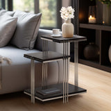 3-Tier Side Table, Brown