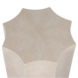 Marilyn Shagreen Side Table, Ivory