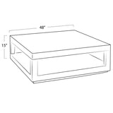 Carson Coffee Table, Natural-Furniture - Accent Tables-High Fashion Home