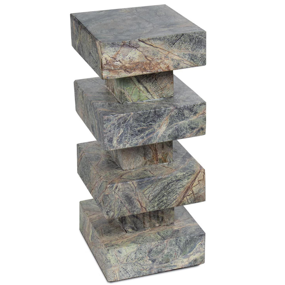Charli Marble Accent Table, Green