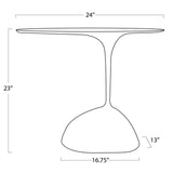 Rizzo Side Table, Brass