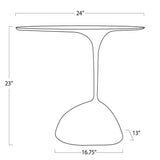 Rizzo Side Table, Silver