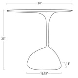 Rizzo Side Table, White
