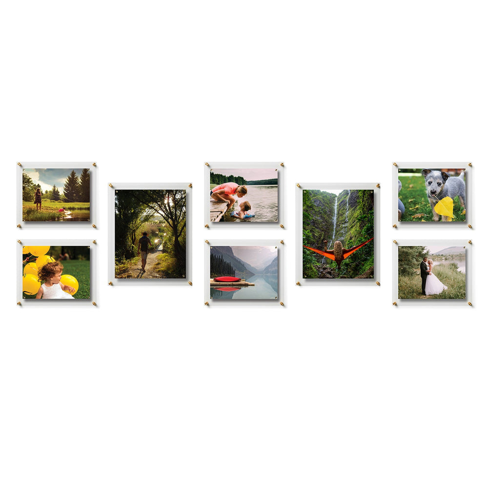Gallery: "Hall Wall" Set of 8 Single Panel + Magnet Frames (3004)-Frames-High Fashion Home