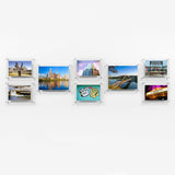 Gallery: "Hall Wall" Set of 8 Single Panel + Magnet Frames (3004)-Frames-High Fashion Home