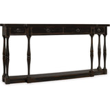 Sanctuary 4 Drawer Thin Console, Ebony-Furniture - Storage-High Fashion Home