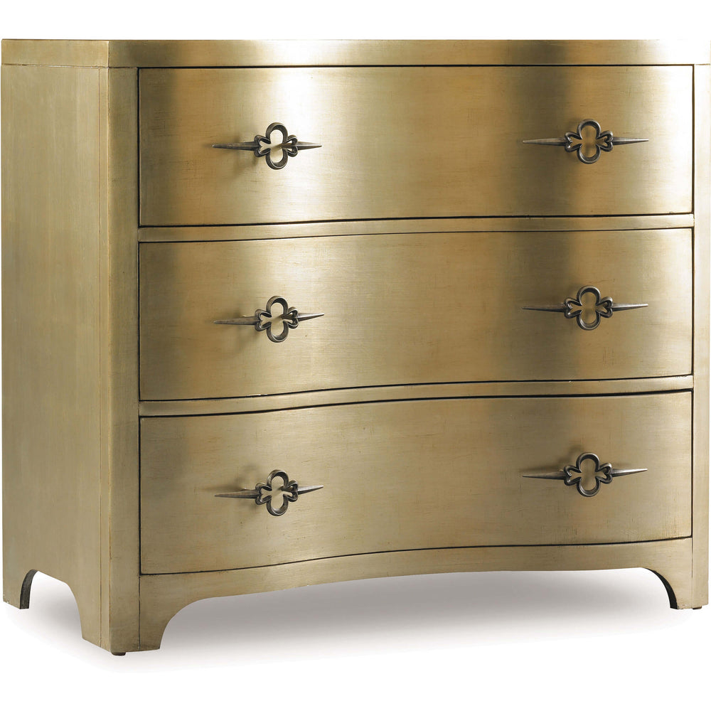 Sanctuary 3 Drawer Chest, Gold-Furniture - Storage-High Fashion Home