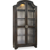 Sanctuary Glass Bunching Curio, Antiqued Ebony-Furniture - Storage-High Fashion Home