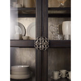 Sanctuary Glass Bunching Curio, Antiqued Ebony-Furniture - Storage-High Fashion Home