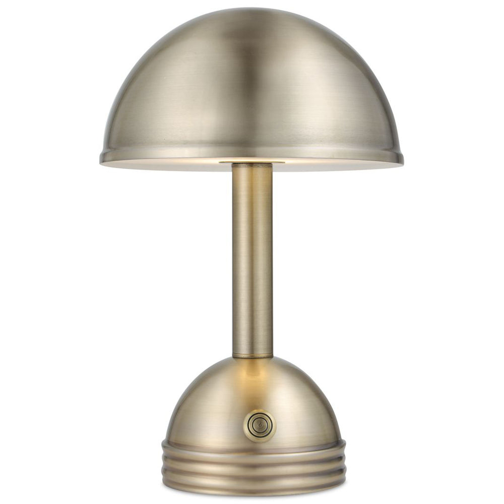 Breece Rechargable Accent Lamp, Brass
