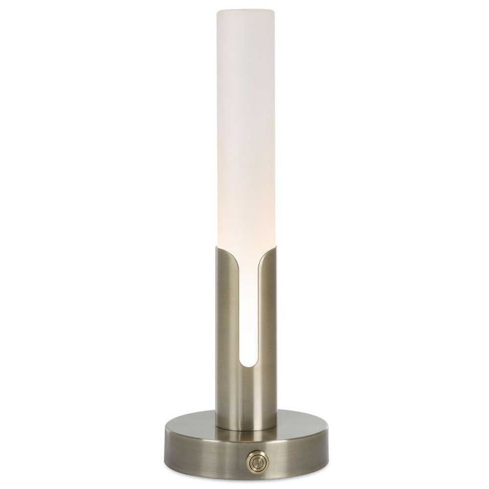 Tron Rechargeable Accent Lamp, Brass