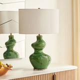 Esall Table Lamp, Dark Green