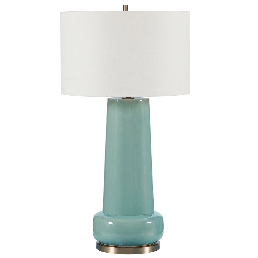 Claudin Table Lamp, Aqua Blue