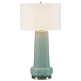 Claudin Table Lamp, Aqua Blue
