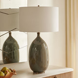 Moultrie Table Lamp, Distressed Gray