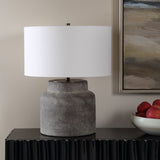 Benedet Table Lamp, Aged Gray