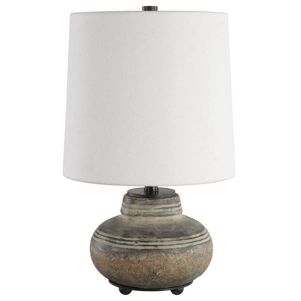 Wester Table Lamp, Distressed Gray